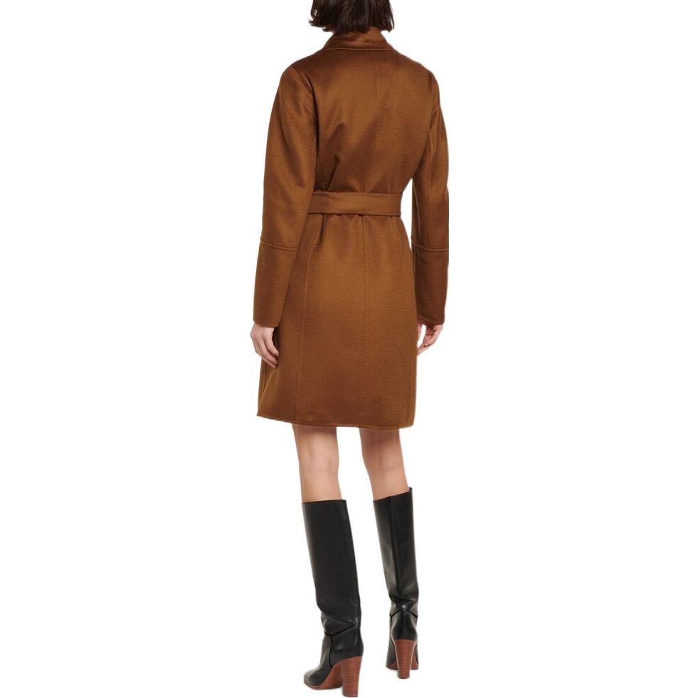 Shop (W) ''S Max Mara MaxMara 卡其焦糖色羊毛羊絨長袖大衣 10110621000003-KAKI