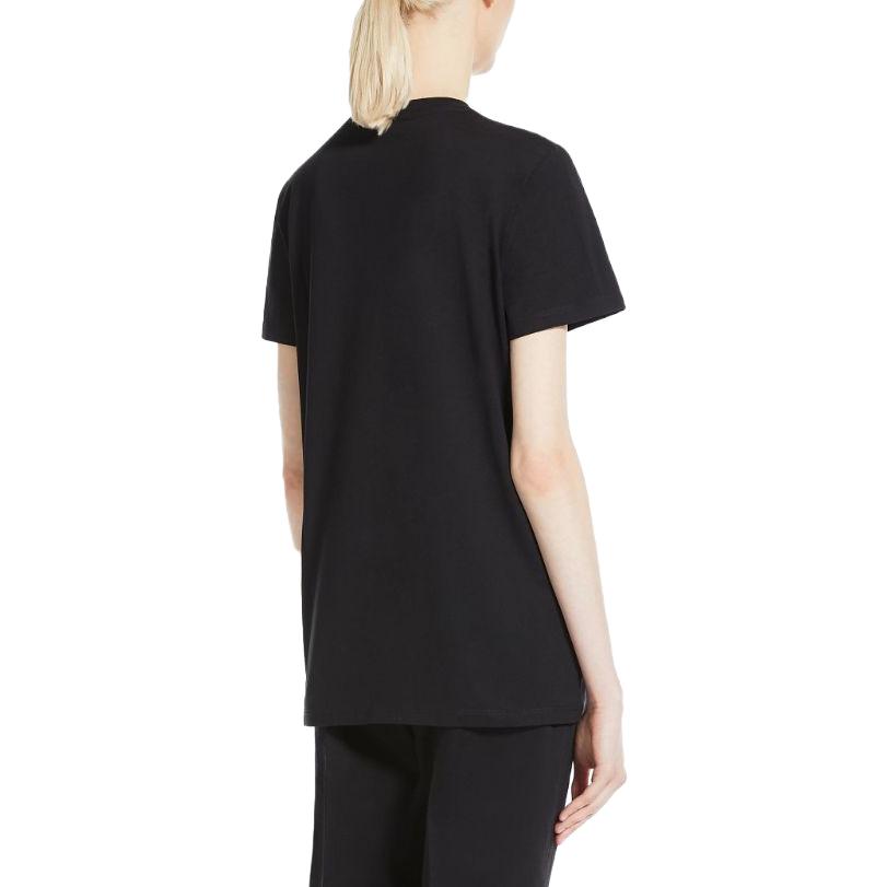 Purchase (Women) 'S Max Mara MaxMara Key Series  Logo Print Crewneck T-Shirt Obsidian Black. 1941042206012-KEY