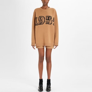 (W) ''S Max Mara MaxMara 字母圖案針織毛衣 - 駝色 1366351606-029 Lookbook (W) ''S Max Mara MaxMara 字母圖案針織毛衣 - 駝色 1366351606-029