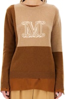 (W) ''S Max Mara MaxMara 拼色針織套頭毛衣 - 駝色 13610311600-014 Shop (W) ''S Max Mara MaxMara 拼色針織套頭毛衣 - 駝色 13610311600-014