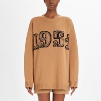(W) ''S Max Mara MaxMara 字母圖案針織毛衣 - 駝色 1366351606-029 Purchase (W) ''S Max Mara MaxMara 字母圖案針織毛衣 - 駝色 1366351606-029