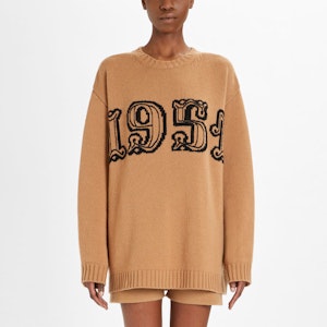(W) ''S Max Mara MaxMara 字母圖案針織毛衣 - 駝色 1366351606-029 Purchase (W) ''S Max Mara MaxMara 字母圖案針織毛衣 - 駝色 1366351606-029