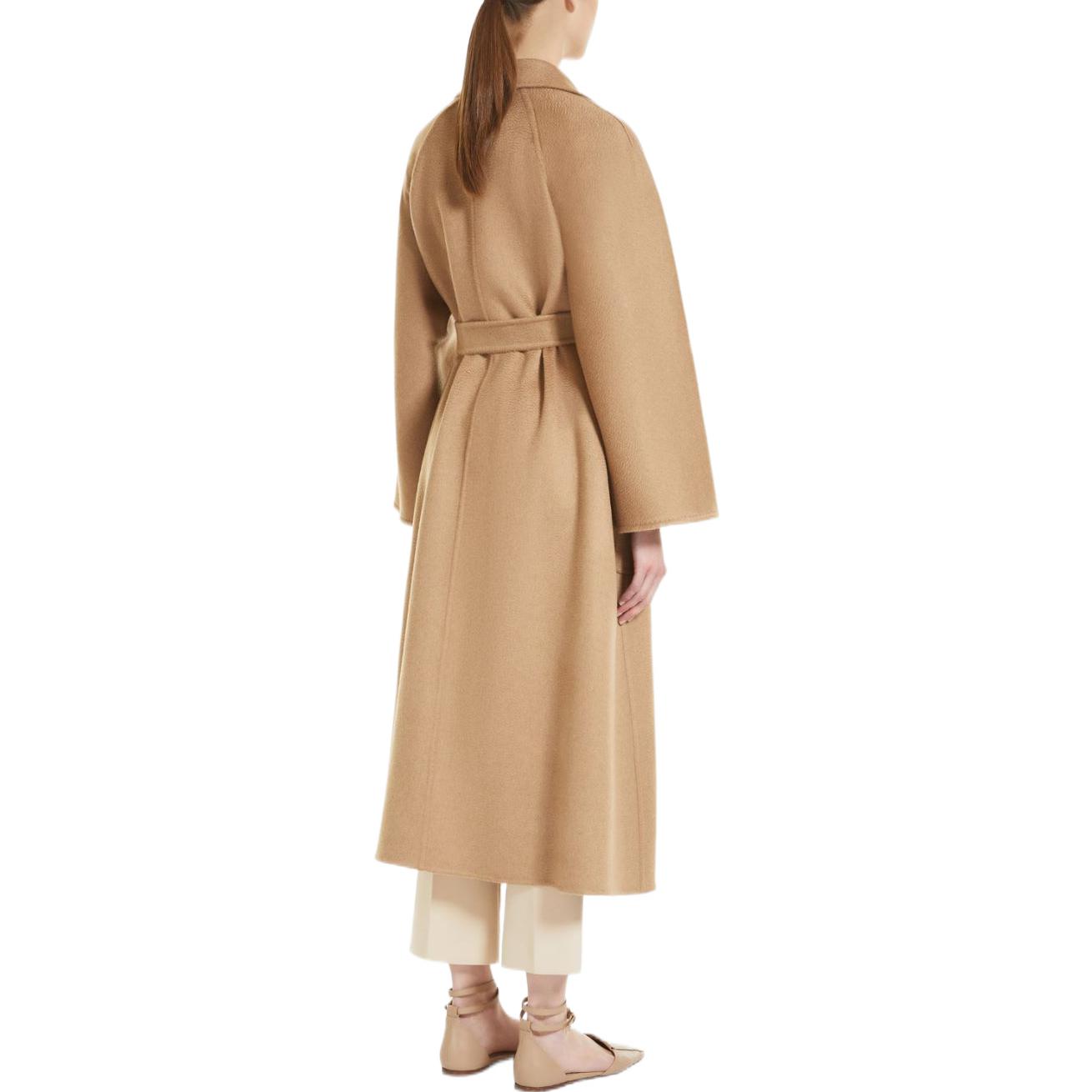 Shop (W) Max Mara Labbro Abrigo Bata de Lana y Cachemir Camel 1011012106020-LABBRO