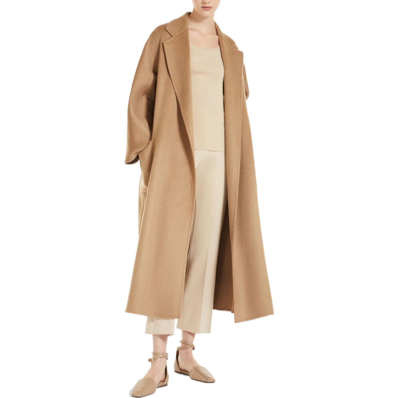 Purchase (W) Max Mara Labbro Abrigo Bata de Lana y Cachemir Camel 1011012106020-LABBRO