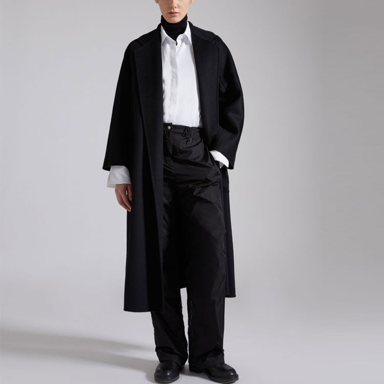 (Women) 'S Max Mara MaxMara Labbro Series  Black Cashmere Bathrobe Coat 11016090906004-LABBRO 圖 4