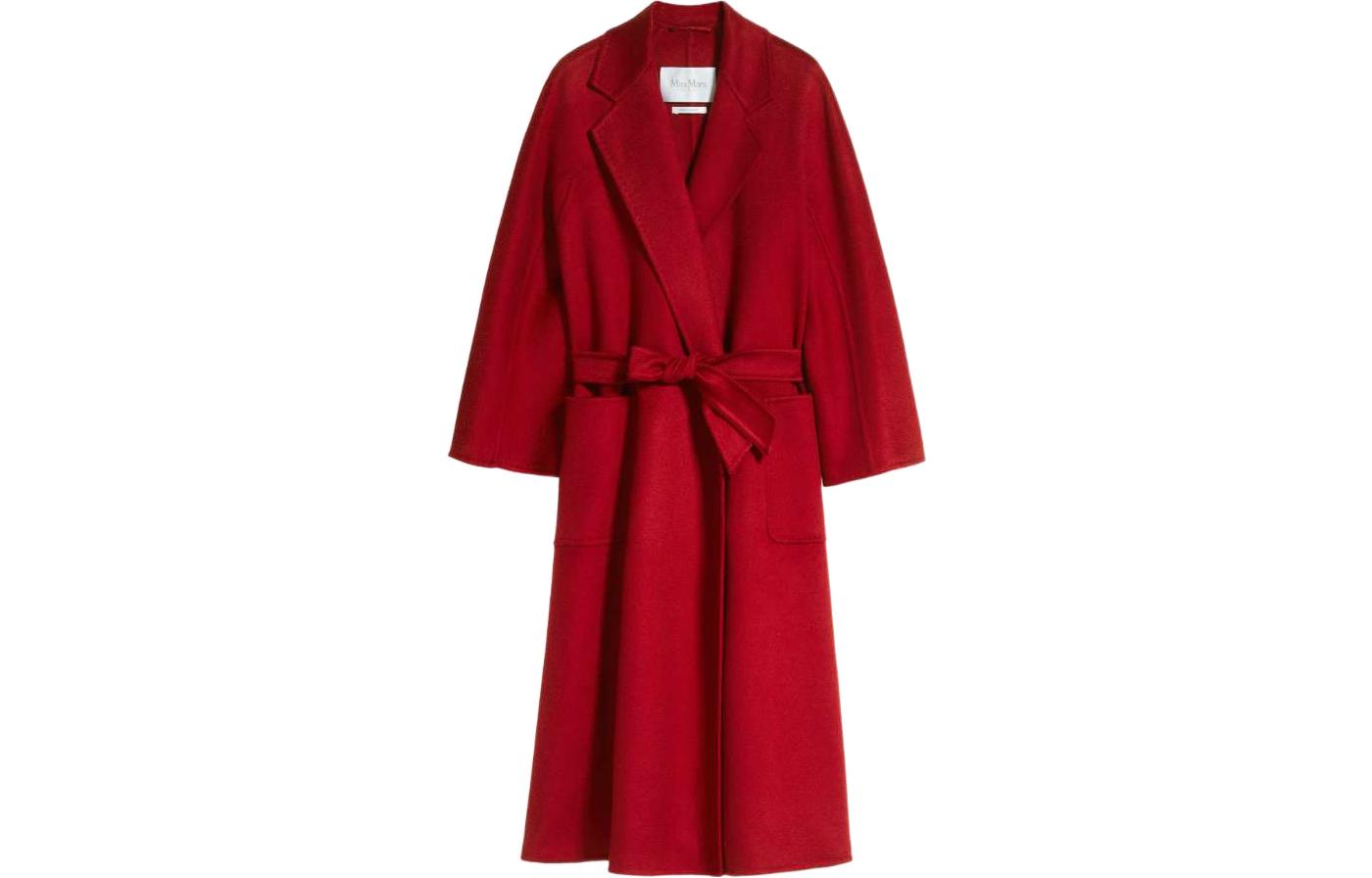 Order (W) ''Max Mara Labbro Serie Abrigo Bata de Cachemir Rojo'' 1011012106065-LABBRO