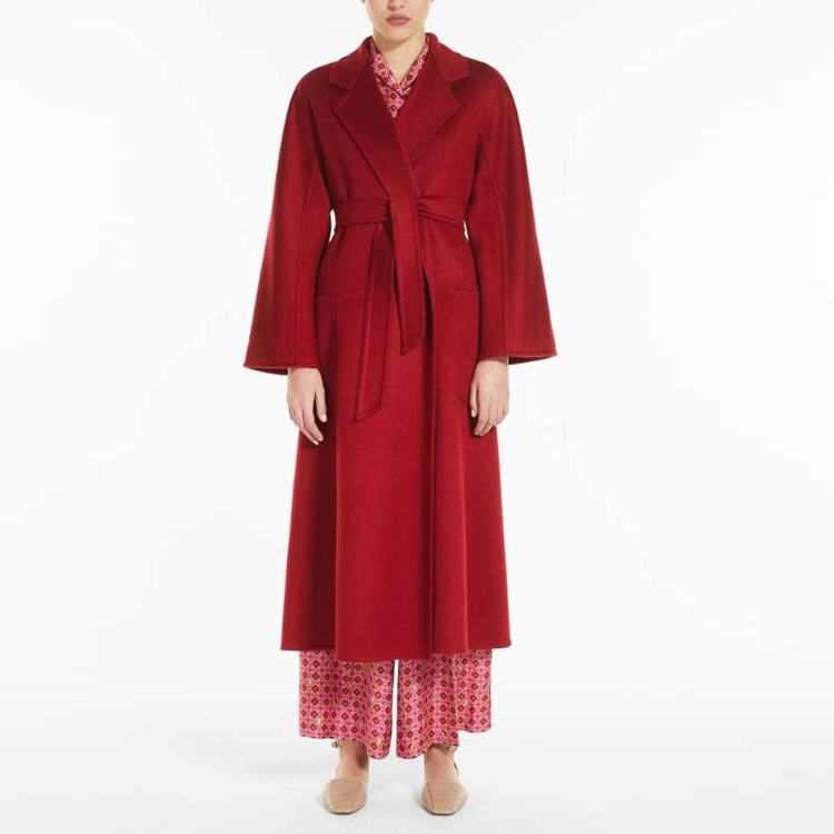 Lookbook (W) ''Max Mara Labbro Serie Abrigo Bata de Cachemir Rojo'' 1011012106065-LABBRO