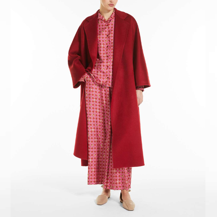 Purchase (W) ''Max Mara Labbro Serie Abrigo Bata de Cachemir Rojo'' 1011012106065-LABBRO