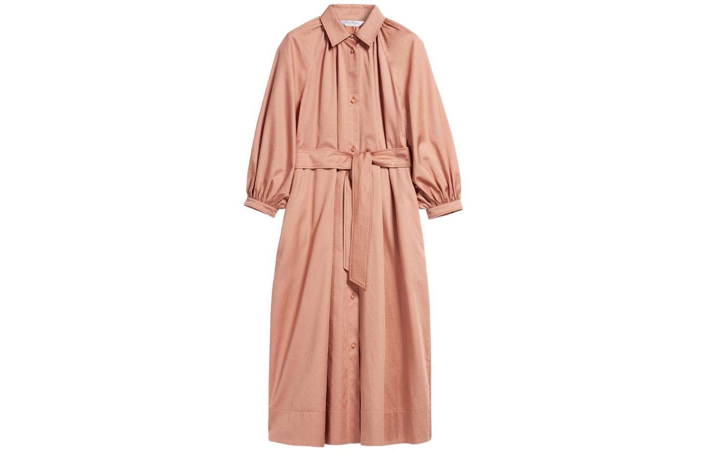 Order (Women) 'S Max Mara MaxMara Lega  Pink Long Sleeve Shirt Dress Solid Color 1226112906004-LEGA