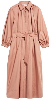 (Women) 'S Max Mara MaxMara Lega Pink Long Sleeve Shirt Dress Solid Color 1226112906004-LEGA Order (Women) 'S Max Mara MaxMara Lega Pink Long Sleeve Shirt Dress Solid Color 1226112906004-LEGA