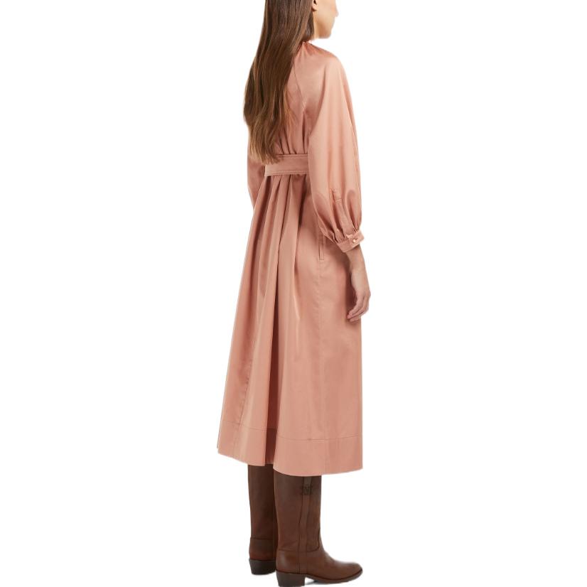 Shop (Women) 'S Max Mara MaxMara Lega  Pink Long Sleeve Shirt Dress Solid Color 1226112906004-LEGA