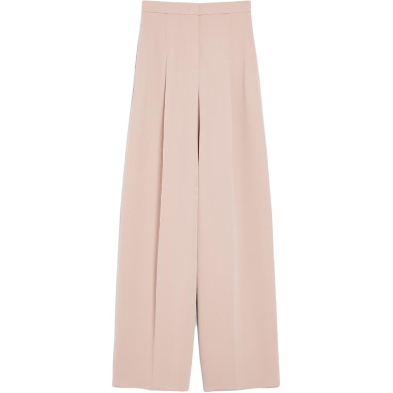 Order (Women) 'S Max Mara MaxMara Lino High-Waisted Wide-Leg Zipper Casual Pants Women Pink. 1136044106002-LINO