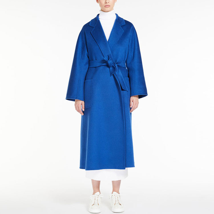 Lookbook (W) ''S Max Mara MaxMara Ludmilla 羊絨長版大衣外套 - 藍色 1011083106087-LUDMILLA