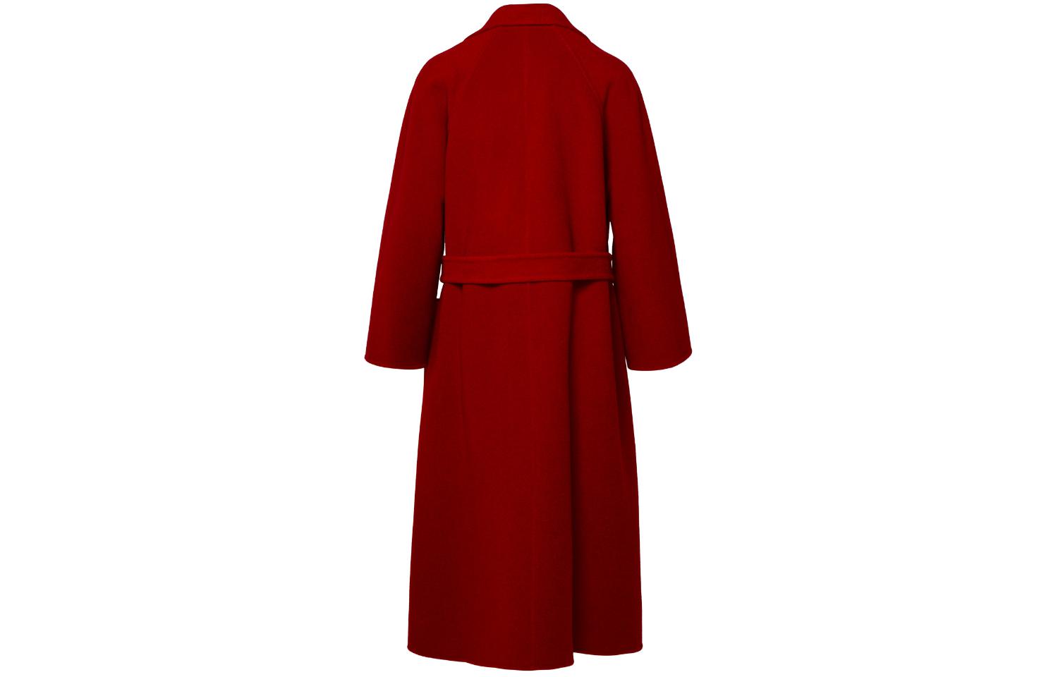 (Women) 'S Max Mara MaxMara Ludmilla  Red Mid-Length Belted Long Sleeve Coat 1101112106-003 圖 3