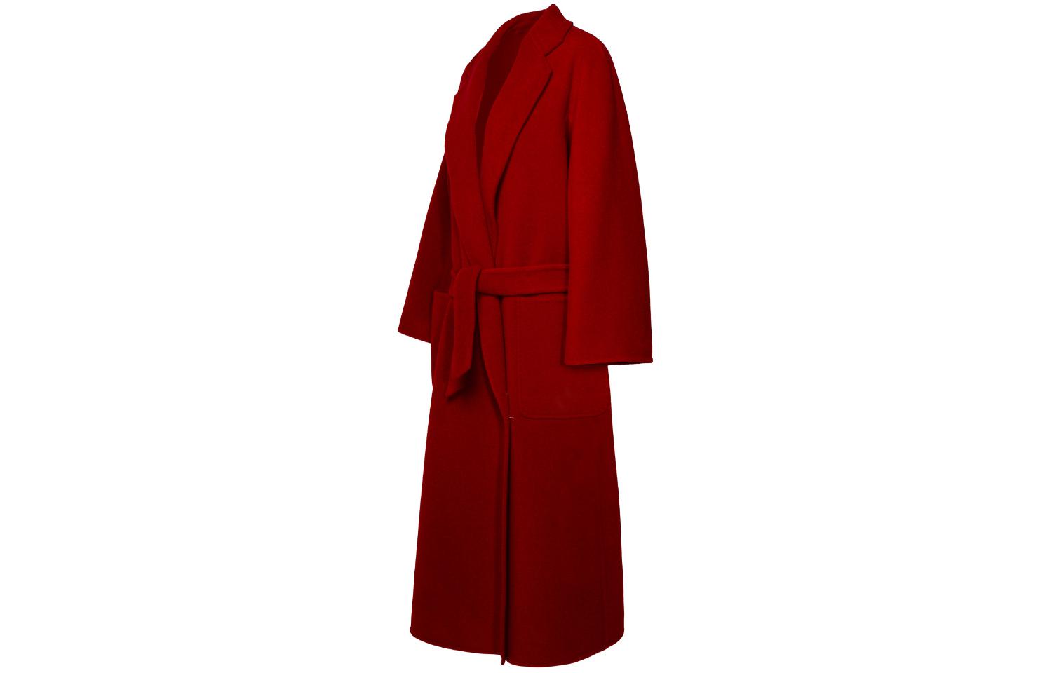 (Women) 'S Max Mara MaxMara Ludmilla  Red Mid-Length Belted Long Sleeve Coat 1101112106-003 圖 4