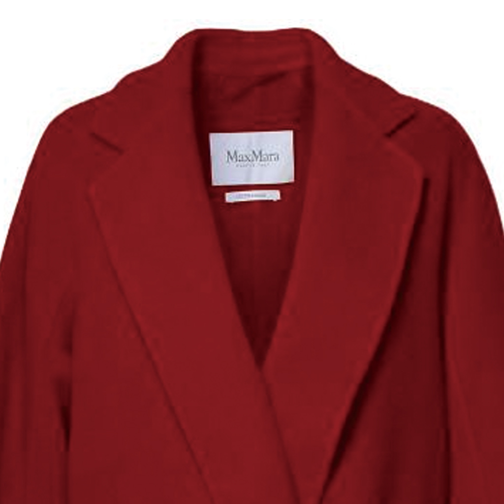(Women) 'S Max Mara MaxMara Ludmilla  Red Mid-Length Belted Long Sleeve Coat 1101112106-003 圖 5