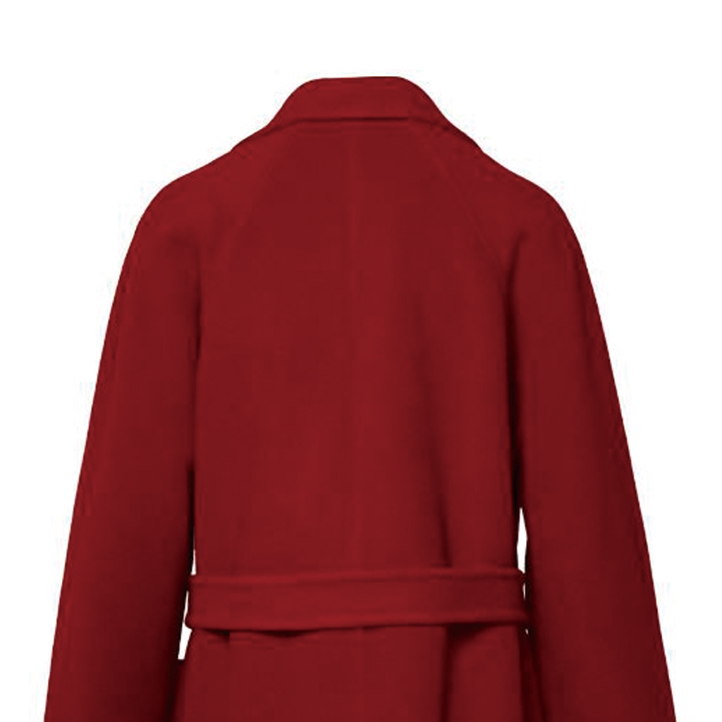 (Women) 'S Max Mara MaxMara Ludmilla  Red Mid-Length Belted Long Sleeve Coat 1101112106-003 圖 9