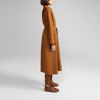 (Women) 'S Max Mara MaxMara Ludmilla Belted Cashmere A-Line Coat in Brown 1016091906003-LABBRO Details for (Women) 'S Max Mara MaxMara Ludmilla Belted Cashmere A-Line Coat in Brown 1016091906003-LABBRO