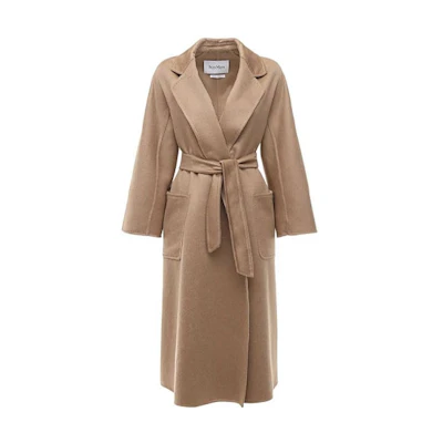 (Women) 'S Max Mara MaxMara Ludmilla Cashmere Bathrobe Coat Beige-Brown 1016091906051-LABBRO