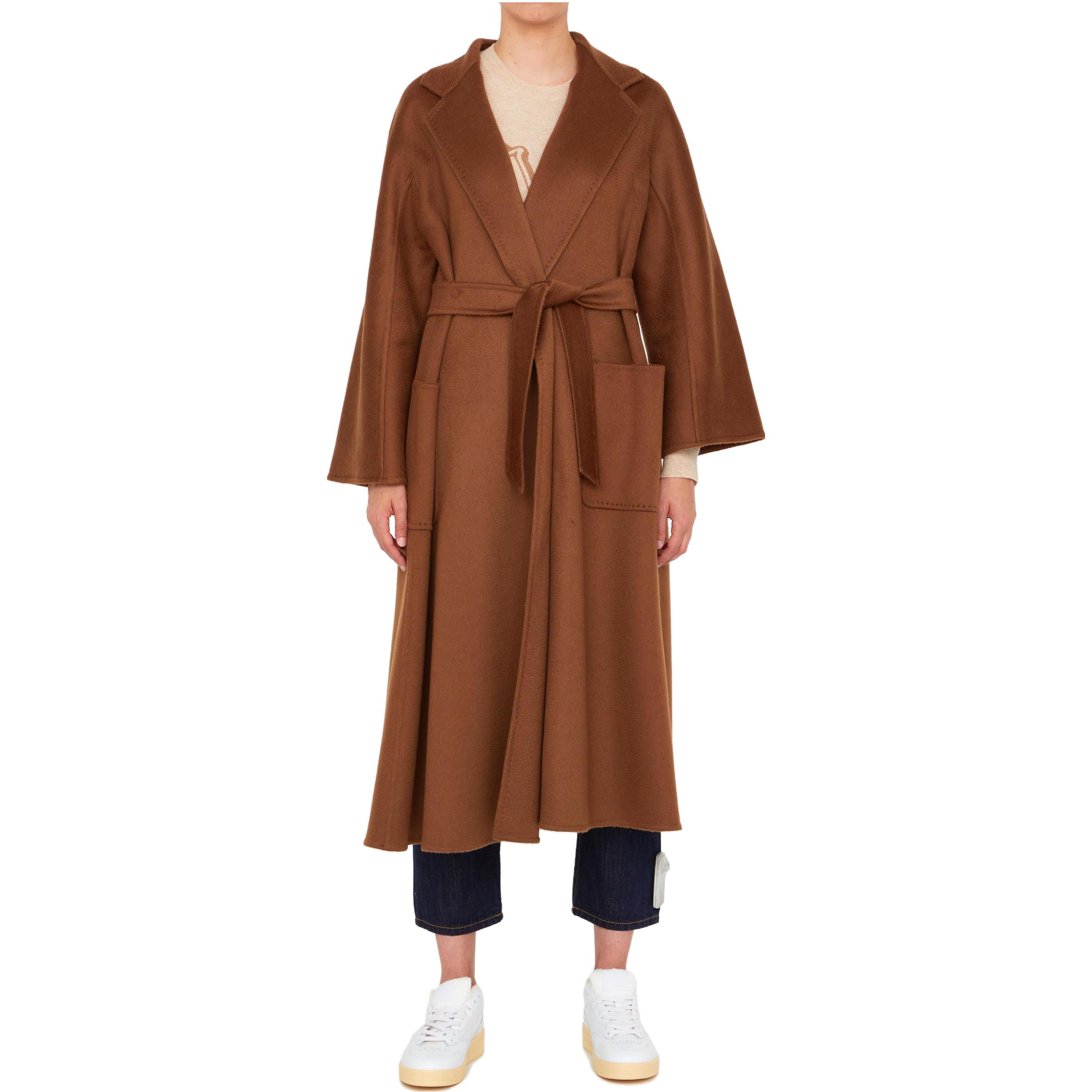 (Women) 'S Max Mara MaxMara Ludmilla Cashmere Coat for Women in Caramel Brown with Pockets 1016052906003-LUDMILL 圖 3