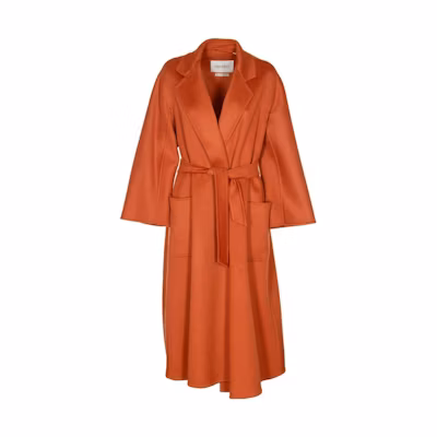 (Women) 'S Max Mara MaxMara Ludmilla Labbro Cashmere Robe Coat in Pumpkin Orange 2310110831000053-LUDMILLA