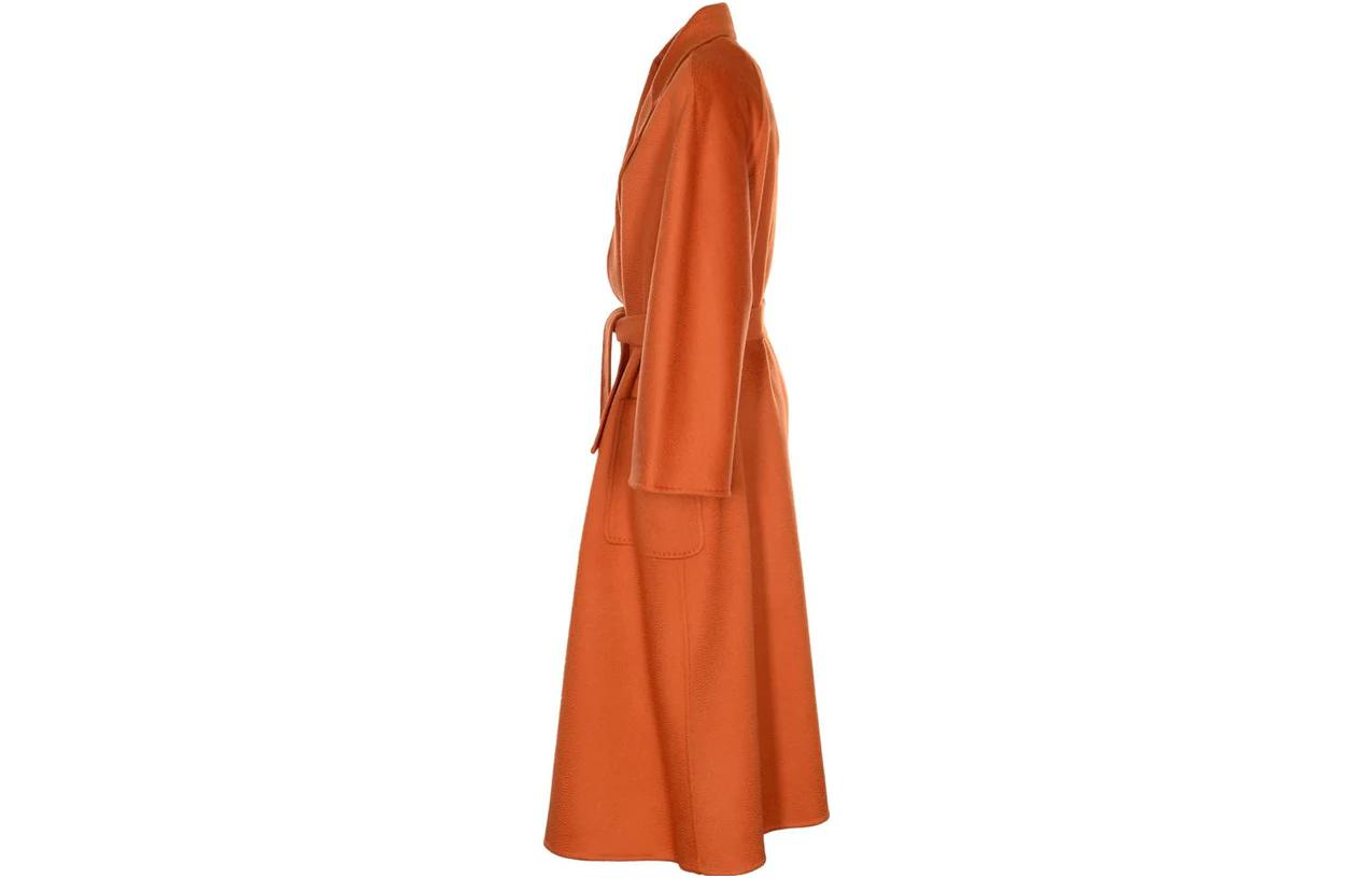 Shop (Women) 'S Max Mara MaxMara Ludmilla Labbro  Cashmere Robe Coat in Pumpkin Orange 2310110831000053-LUDMILLA
