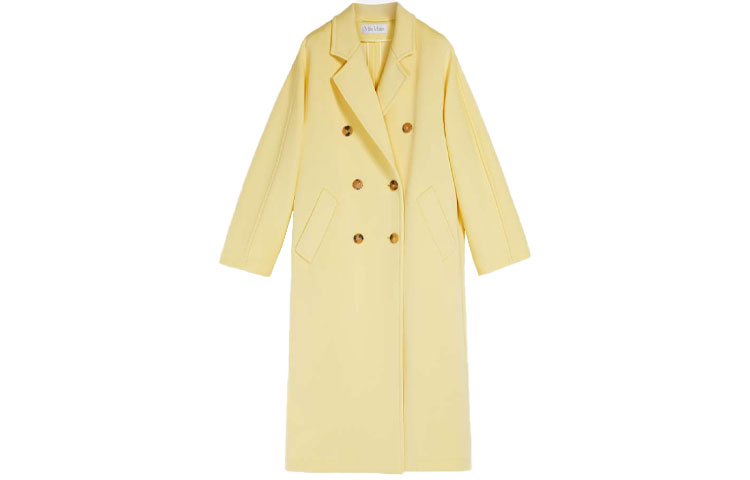 (Women) 'S Max Mara MaxMara Madame2 101801 Light Double-Faced Wool Coat  Pale Yellow. 1901012106-005 圖 2