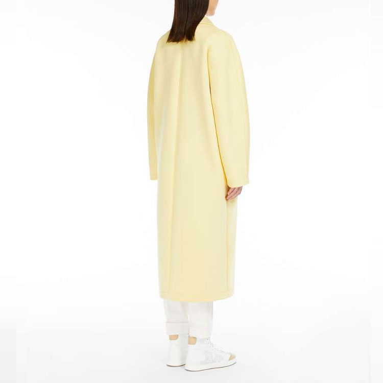 (Women) 'S Max Mara MaxMara Madame2 101801 Light Double-Faced Wool Coat  Pale Yellow. 1901012106-005 圖 4