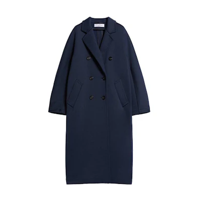 (Women) 'S Max Mara MaxMara Madame2 101801 Lightweight Loose-Fit Coat Women Ultramarine Blue 1901033106012-MADAME2