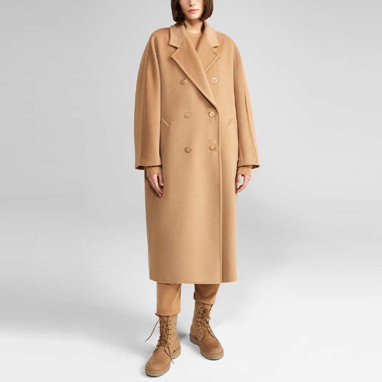 (Women) 'S Max Mara MaxMara Madame 101801 70th Classic Double-Faced Wool Coat Women Camel Mix 1016411606001-MAD1951 圖 4