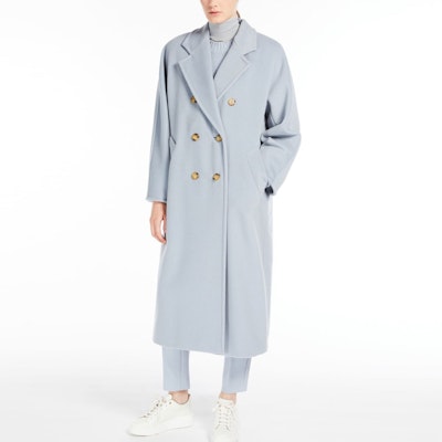 (W) ''S Max Mara MaxMara Madame 101801 Mantel Panjang Double-Breasted - Biru Solid 1018013306027-MADAME Lookbook (W) ''S Max Mara MaxMara Madame 101801 Mantel Panjang Double-Breasted - Biru Solid 1018013306027-MADAME