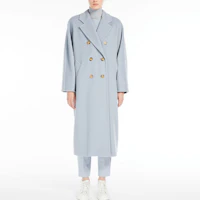 Shop (W) ''S Max Mara MaxMara Madame 101801 雙排扣長版大衣 - 純藍 1018013306027-MADAME