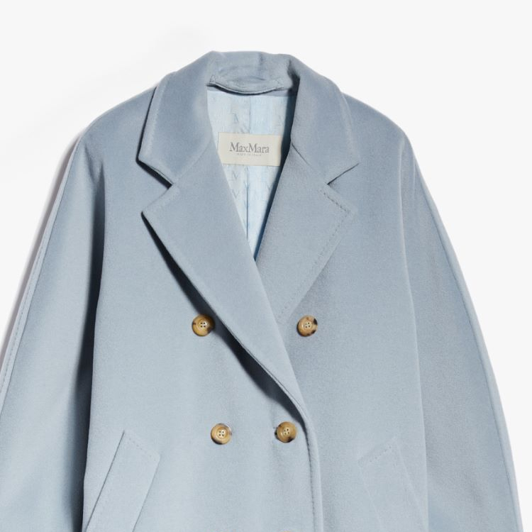 Details for (W) ''S Max Mara MaxMara Madame 101801 Mantel Panjang Double-Breasted - Biru Solid 1018013306027-MADAME