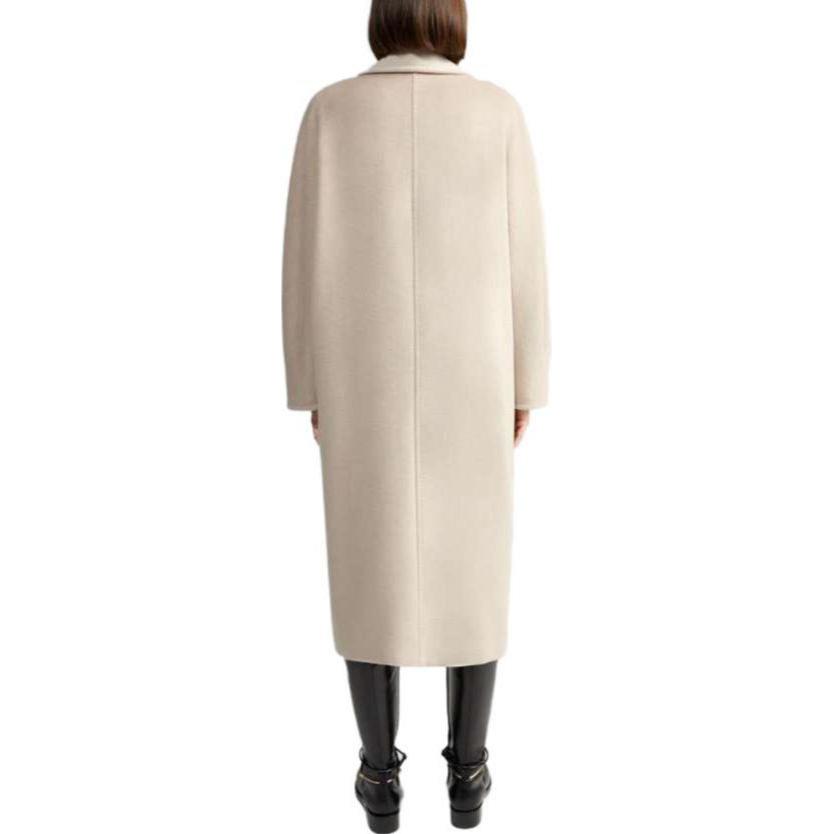 Shop (Women) 'S Max Mara MaxMara Madame 101801 Classic Double-Faced Wool Coat Women Beige 1018012906032-MADAME