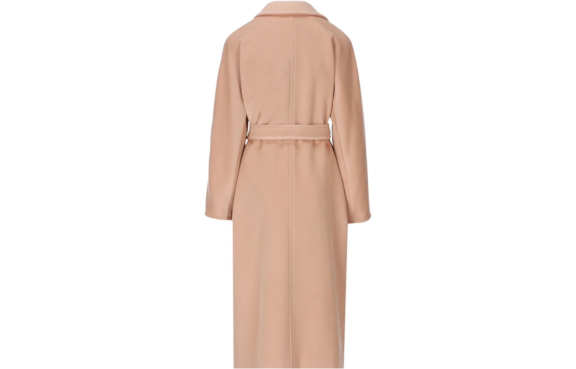 Shop (Women) 'S Max Mara MaxMara Madame 101801 Classic Wool Double-Breasted Coat Women’s Light Pink 2310180139600MADAME-026