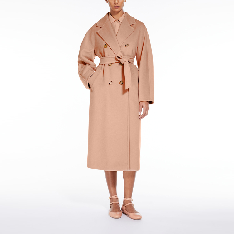 Purchase (Women) 'S Max Mara MaxMara Madame 101801 Classic Wool Double-Breasted Coat Women’s Light Pink 2310180139600MADAME-026