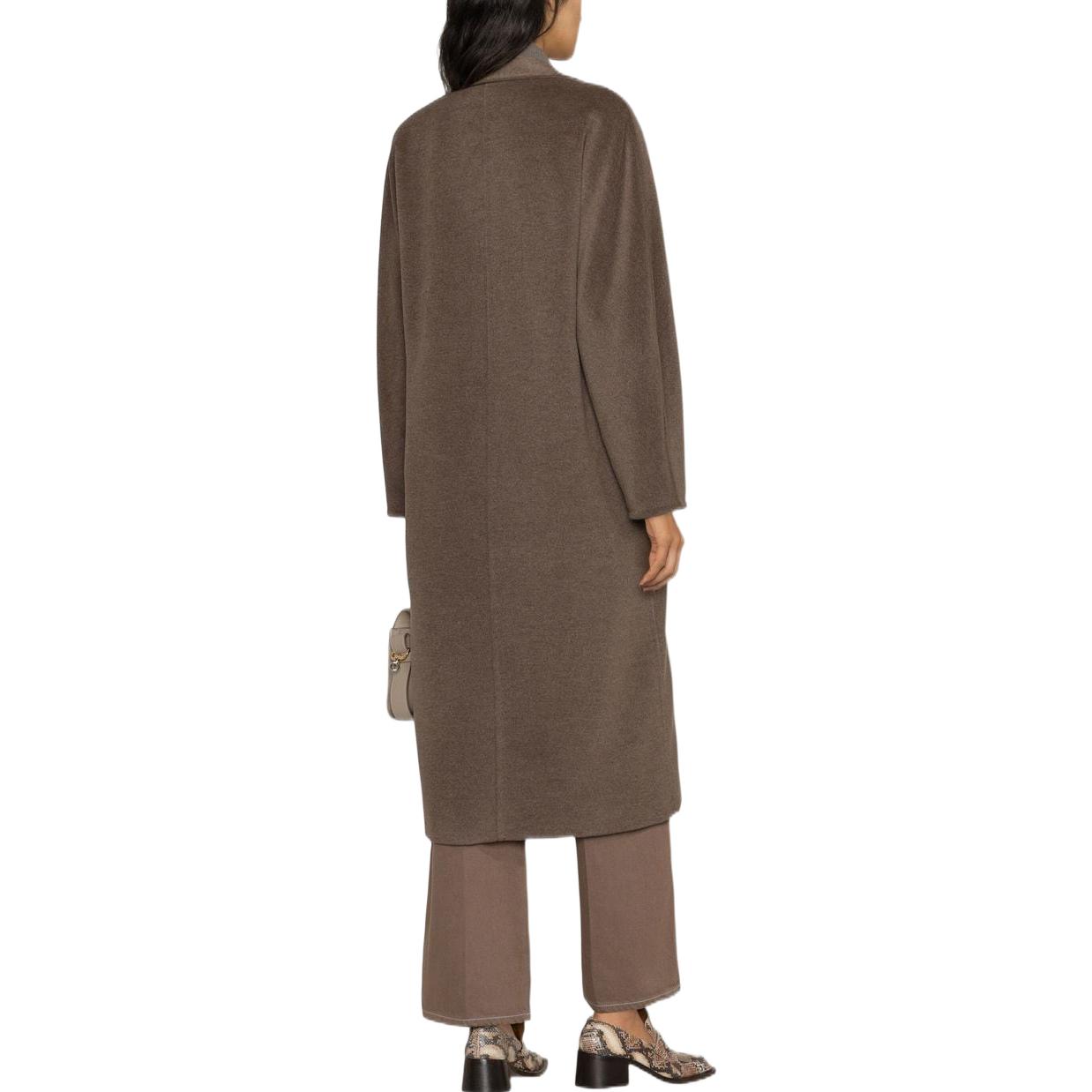 (Women) 'S Max Mara MaxMara Madame  Classic Double-Faced Wool Coat Brown Loose Fit 10180123600033-MADAME 圖 4