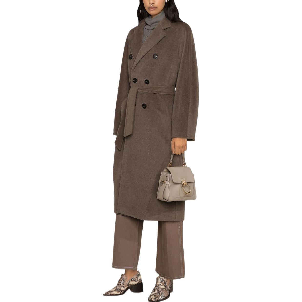 (Women) 'S Max Mara MaxMara Madame  Classic Double-Faced Wool Coat Brown Loose Fit 10180123600033-MADAME 圖 5