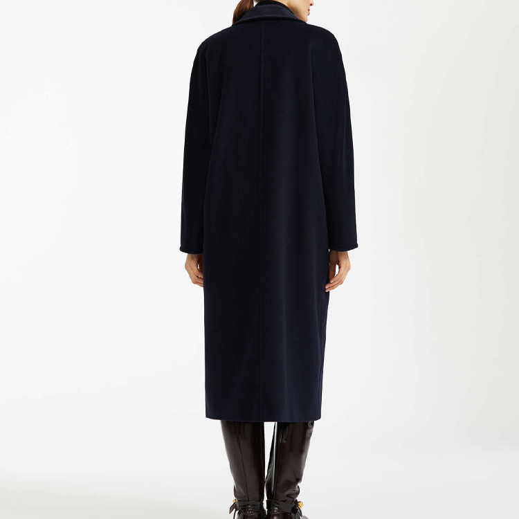 (Women) 'S Max Mara MaxMara Madame Double-Faced Wool Coat Women Ultrasuede Blue Classic Style 1018010906005-MADAME 圖 4