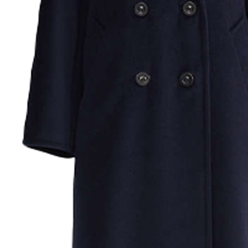 (Women) 'S Max Mara MaxMara Madame Double-Faced Wool Coat Women Ultrasuede Blue Classic Style 1018010906005-MADAME 圖 7