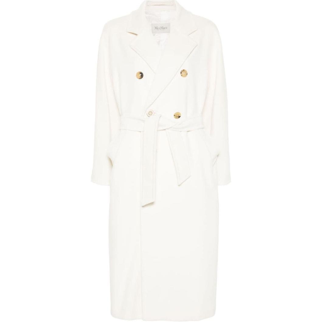 (Women) 'S Max Mara MaxMara Madame Ivory White Double-Breasted Loose Long Sleeve Coat for Women. 2421018011-MADAME 圖 2
