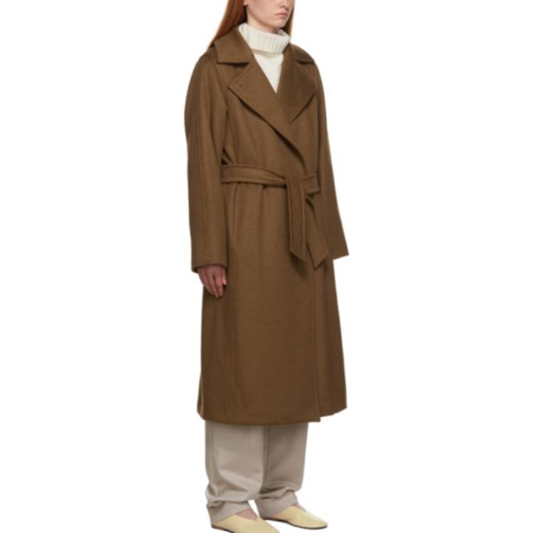 (Women) 'S Max Mara MaxMara Manuela  Brown Belted Mid-Length Coat 10161413600038-3MANUEL 圖 3