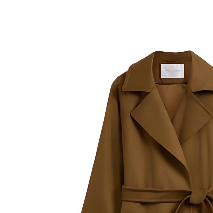 (Women) 'S Max Mara MaxMara Manuela  Brown Belted Mid-Length Coat 10161413600038-3MANUEL 圖 4