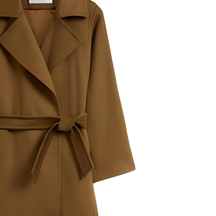 (Women) 'S Max Mara MaxMara Manuela  Brown Belted Mid-Length Coat 10161413600038-3MANUEL 圖 5