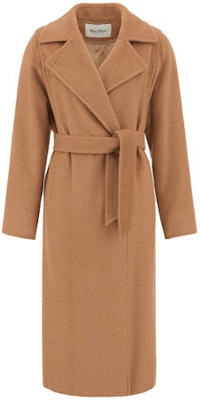 (Women) 'S Max Mara MaxMara Manuela Camel Wool Belted Mid-Length Coat for Women 1016140906001-MANUELA Order (Women) 'S Max Mara MaxMara Manuela Camel Wool Belted Mid-Length Coat for Women 1016140906001-MANUELA