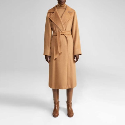 (Women) 'S Max Mara MaxMara Manuela Camel Wool Belted Mid-Length Coat for Women 1016140906001-MANUELA Lookbook (Women) 'S Max Mara MaxMara Manuela Camel Wool Belted Mid-Length Coat for Women 1016140906001-MANUELA