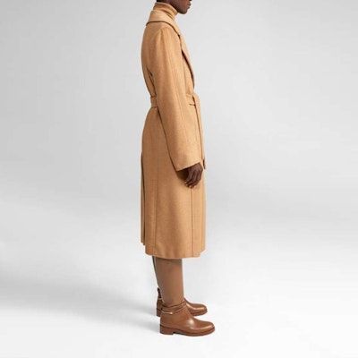 (Women) 'S Max Mara MaxMara Manuela Camel Wool Belted Mid-Length Coat for Women 1016140906001-MANUELA Purchase (Women) 'S Max Mara MaxMara Manuela Camel Wool Belted Mid-Length Coat for Women 1016140906001-MANUELA
