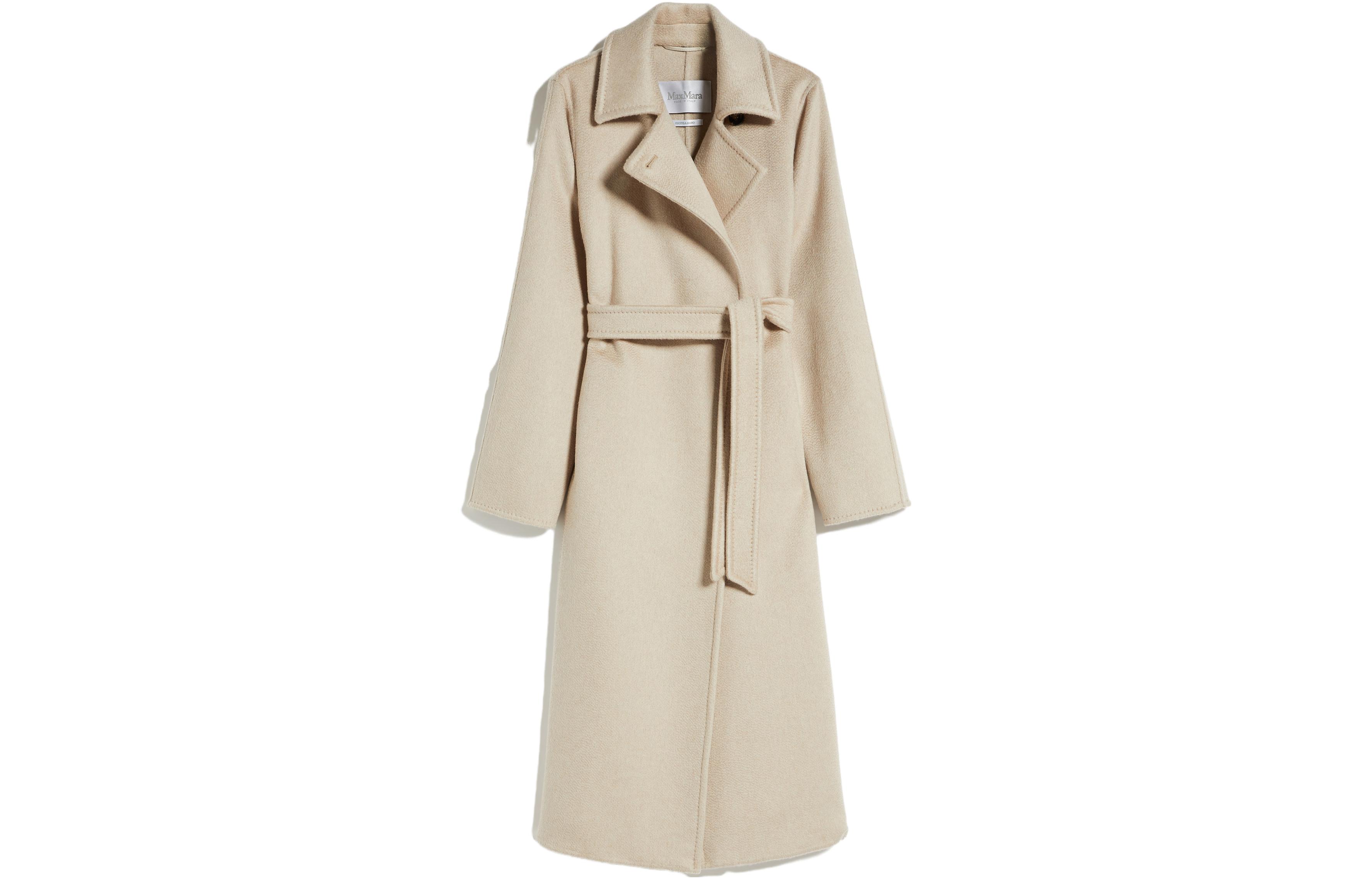 (Women) 'S Max Mara MaxMara Manuela Double-Faced Wool Belted Coat Women’s Sand Color. 1016063906032-MANUELA1