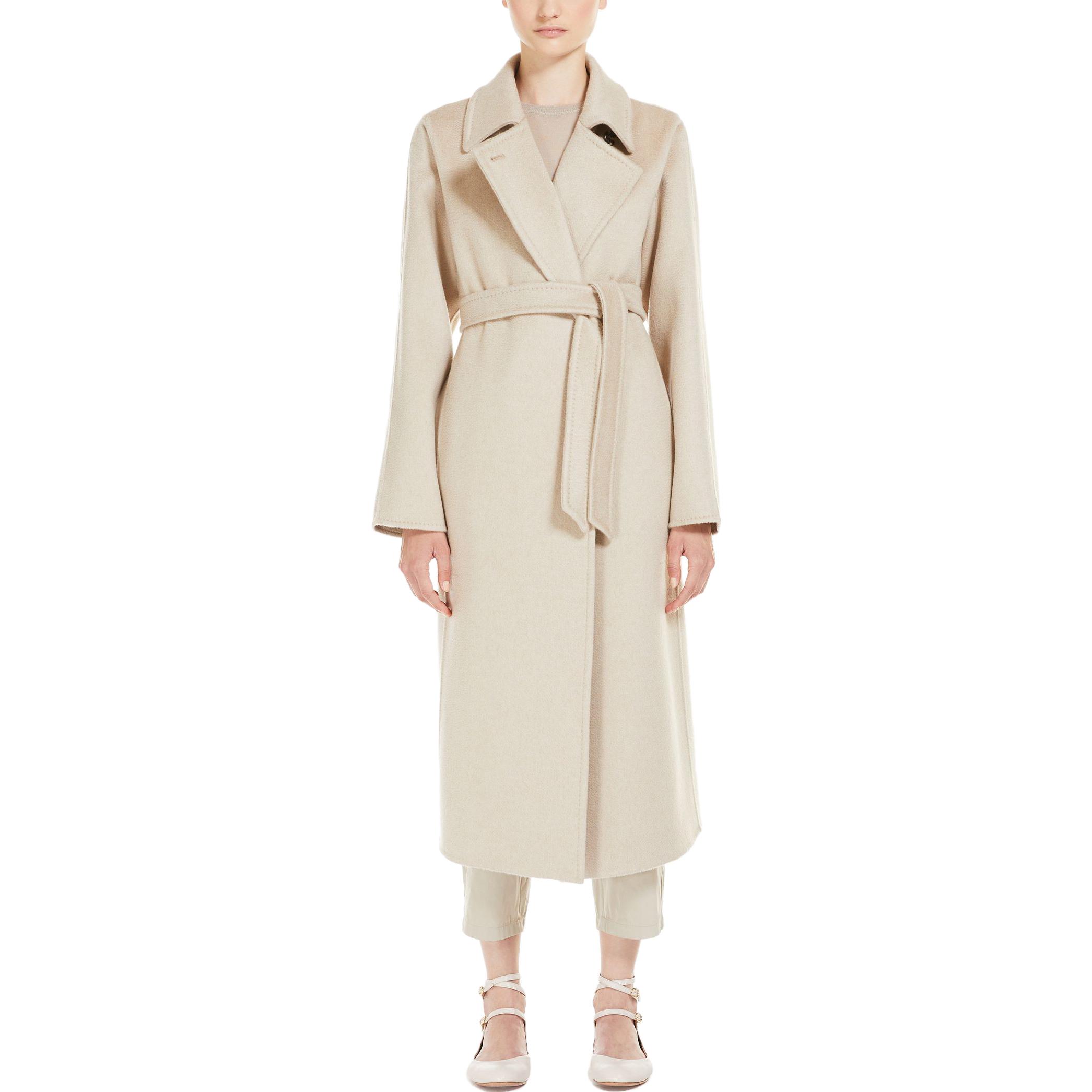 Lookbook (Women) 'S Max Mara MaxMara Manuela Double-Faced Wool Belted Coat Women’s Sand Color. 1016063906032-MANUELA1