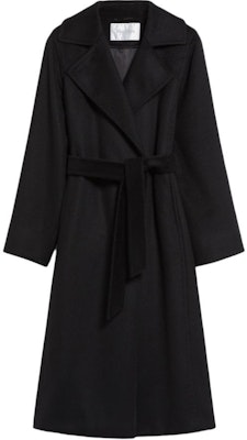 (W) ''S Max Mara マックスマーラ マヌエラ アイコン ロング ベルト付コート ウィメンズ - ブラック 1016014206002-MANUELA Order (W) ''S Max Mara マックスマーラ マヌエラ アイコン ロング ベルト付コート ウィメンズ - ブラック 1016014206002-MANUELA